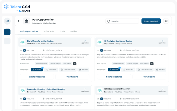 Plan and deploy workforce opportunities